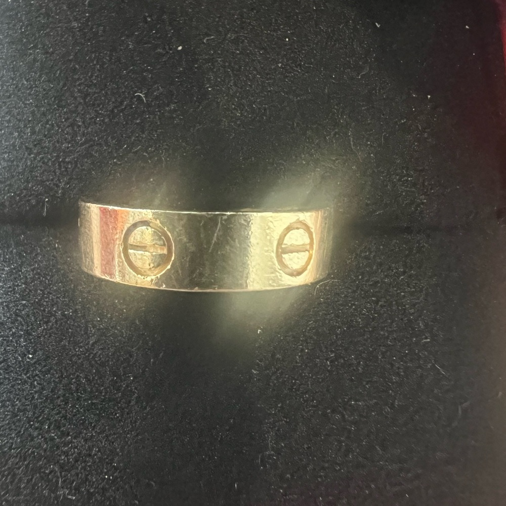 Cartier Yellow Gold love classic Band ring 59 - Picture 4 of 16